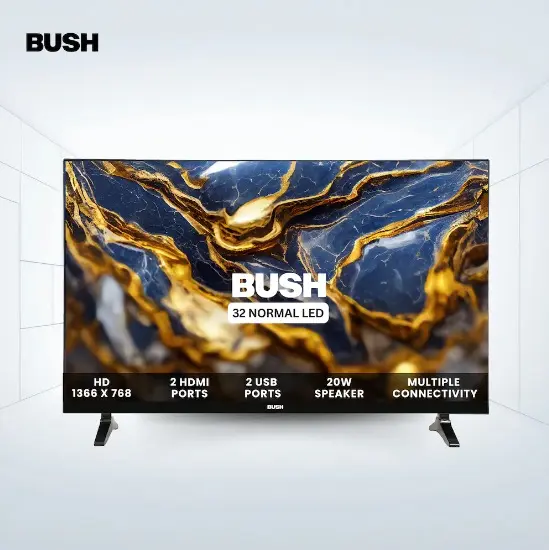 Bush 80 cm (32 inch) HD Normal LED TV, Black, JMK32