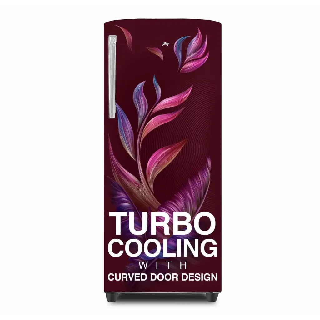 Godrej 268L 3 Star Turbo Cooling Technology Ensuring Faster Cooling Direct Cool Single Door Refrigerator With Advanced Inverter Technology (RD EMARVEL 290C THI FU WN, Fusion Wine)