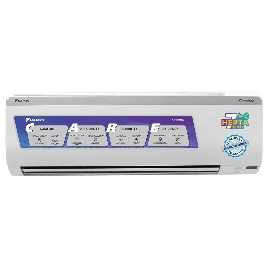 Daikin 1.5 Ton 3 Star Inverter Split AC (Copper, PM 2.5 Filter, Triple Display, Dew Clean Technology, 2024 Model, MTKL50U, White)