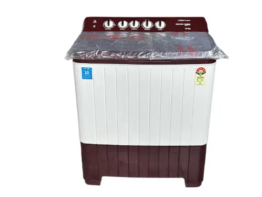 Voltas Beko Semi-Automatic Top Load Washing Machine, 12 Kg Capacity, 5 Star Burgundy